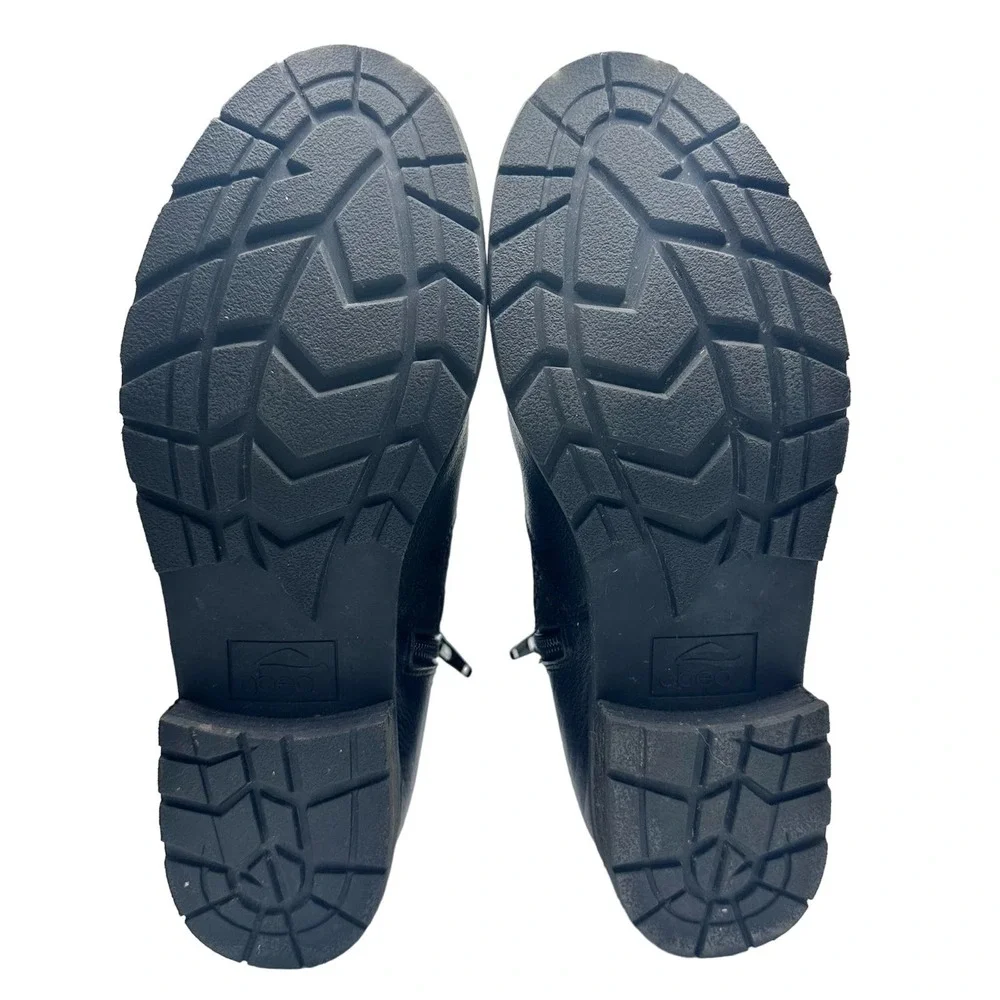 Abeo | Women | Darlington Black Leather Side Zip Ankle Booties | Size 7 - Picture 6 of 14